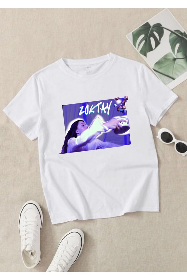 Manifest Group Zoktay Mina Esin Hilal Sueda Lidya Designed T-Shirt 100% Organic Cotton White T-Shirt