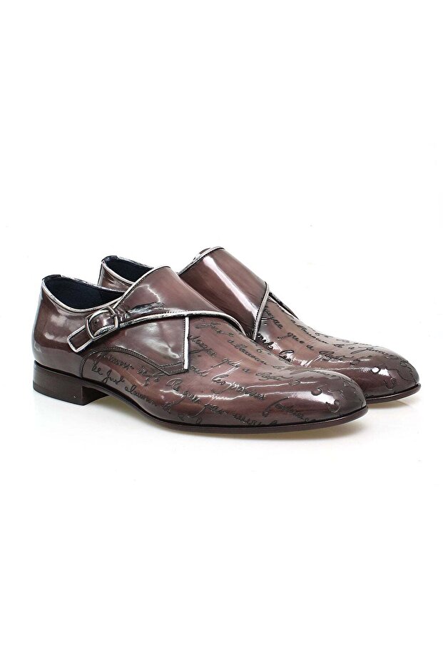 Brown Laceless Genuine Leather Leather Sole Men's Shoes