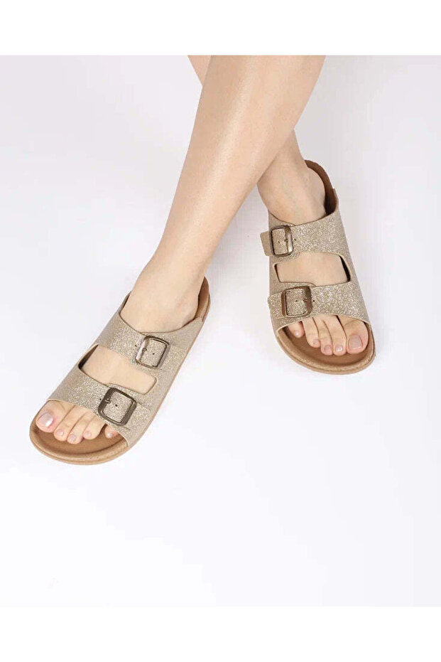Women's Summer Double Buckle Slippers - Quinn