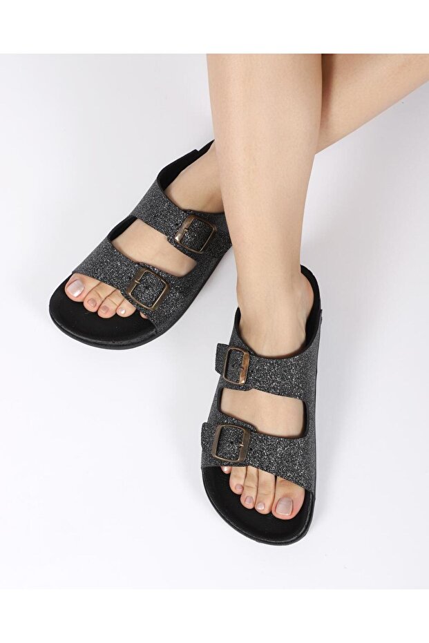 Women's Summer Double Buckle Slippers - Quinn