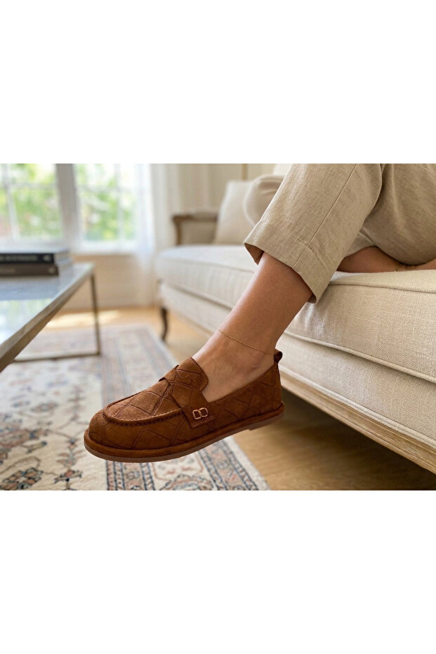 Genuine Leather Crocodile Pattern Suede Women's Shoes