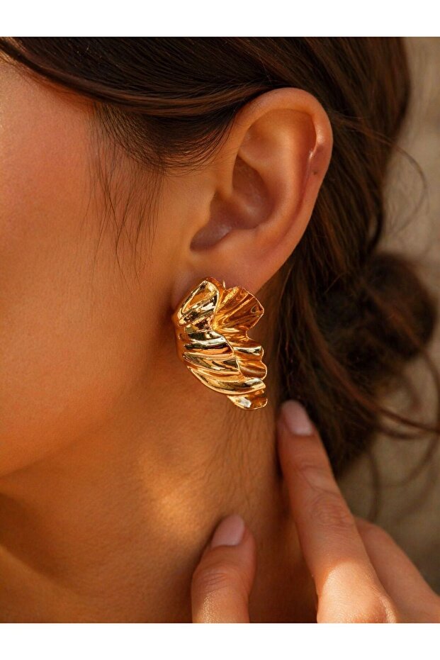 Half Leaf Earrings - 2