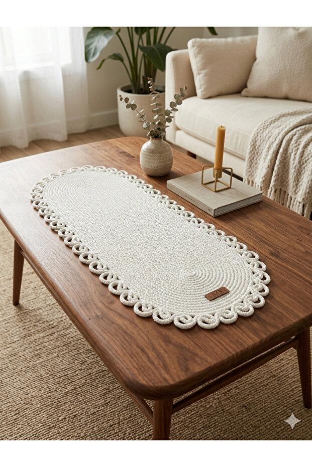 Natural Jute Rope Table Runner American Service 35X80