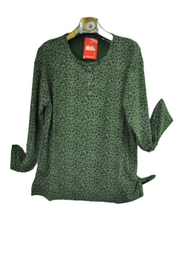 Plus Size Mother-Friendly Combed Cotton Blouse