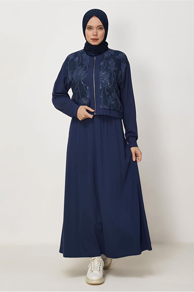 Skirted Track Suit with Sequin Details 46342