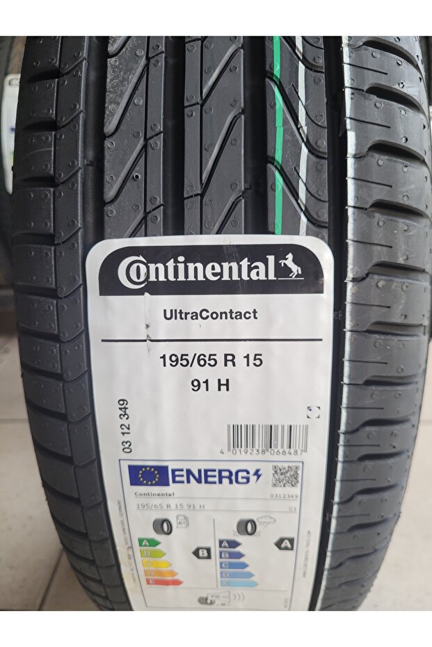 Continental 195/65R15 Ultra Contact 91H Set olarak (4 ADET) Yazlık A serisi 70db 2026 Üretim*