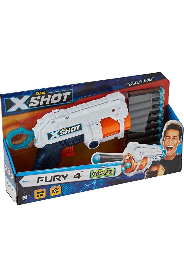 X-Shot Fury 4 Blaster 16 Darts