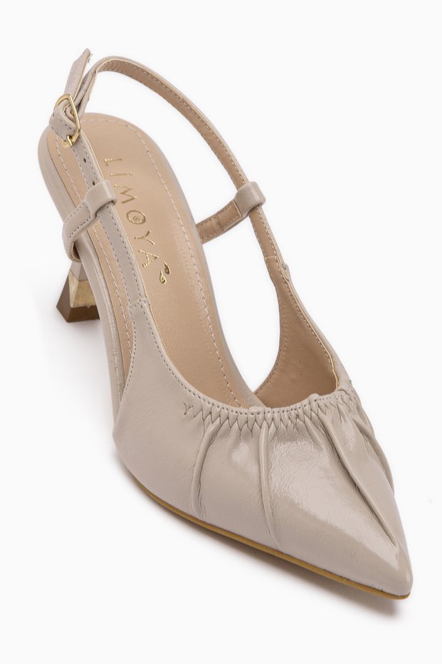 Vanesa Beige Women's Heeled Shoes