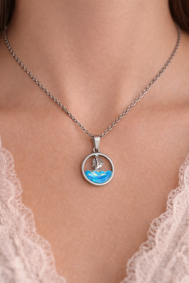 Sea Dream Sailing Boat Necklace