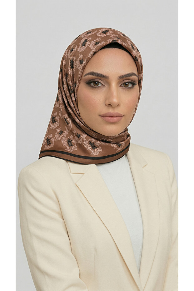 Vine Patterned Rayon Scarf