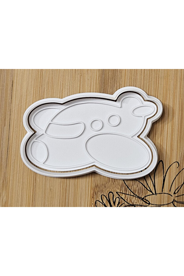 Double Plane 6X10 cm Dough Sculpting Set / Cookie / Ceramic / Polymer