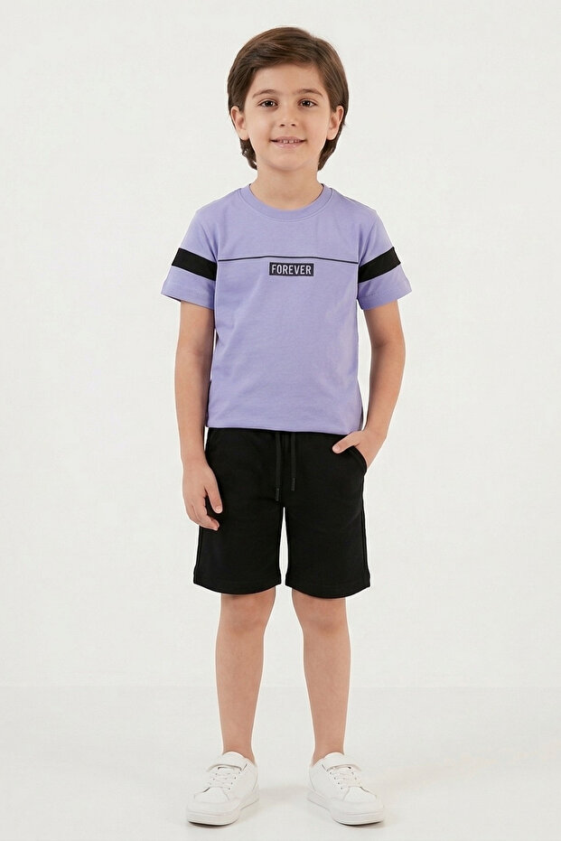 Boy's Shorts Suit Printed - 1
