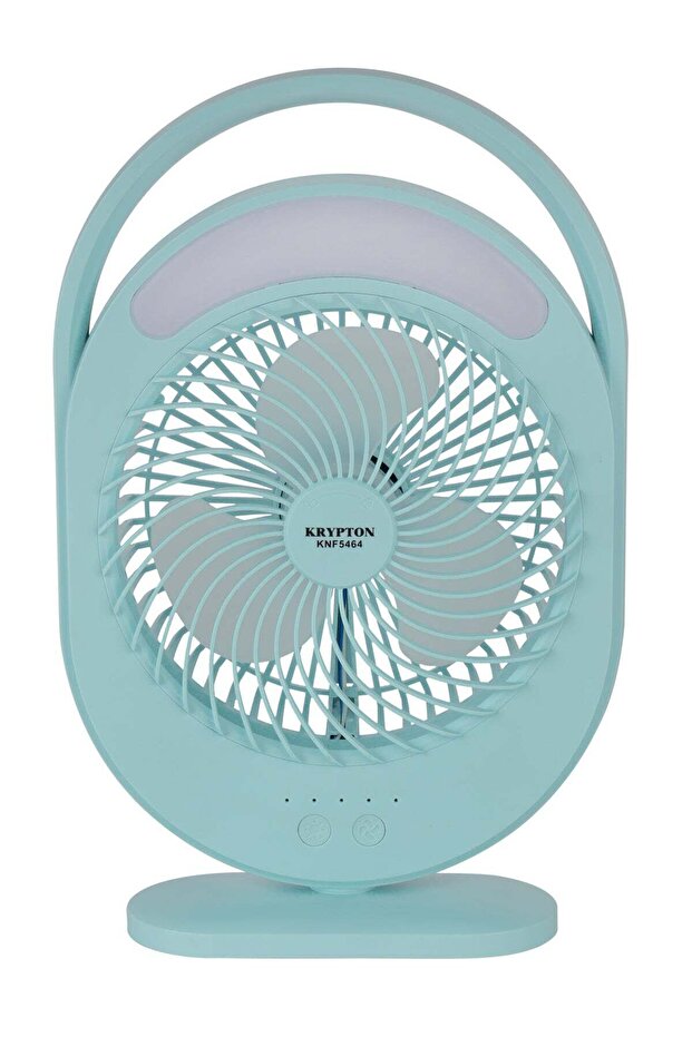 Rechargeable Mini Fan LED Light with Long Working Hours and 3 Wind Speed