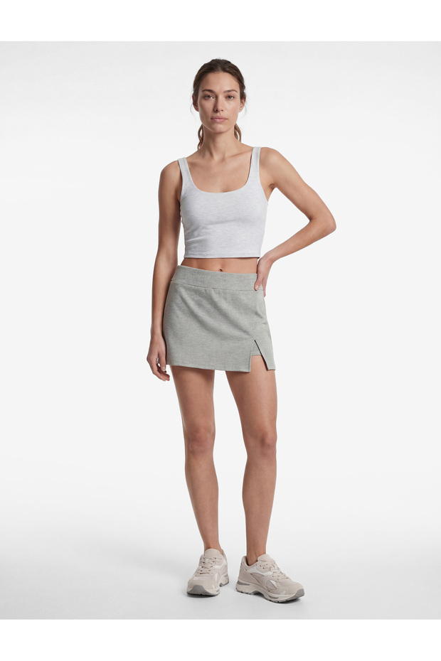 Modal Blend Slim Fit Mini Sports Shorts Skirt