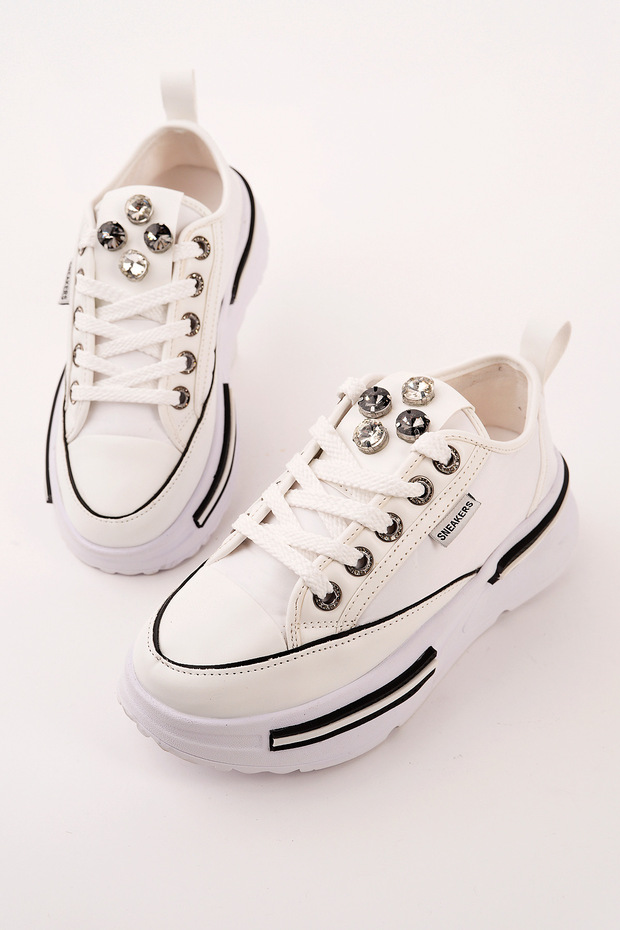 Prs-172-1 Thick Sole Stone Tied Sports Shoes