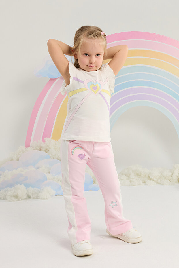 Girl's Spanish Style Sweatpants 2 Years-6 Years Pink