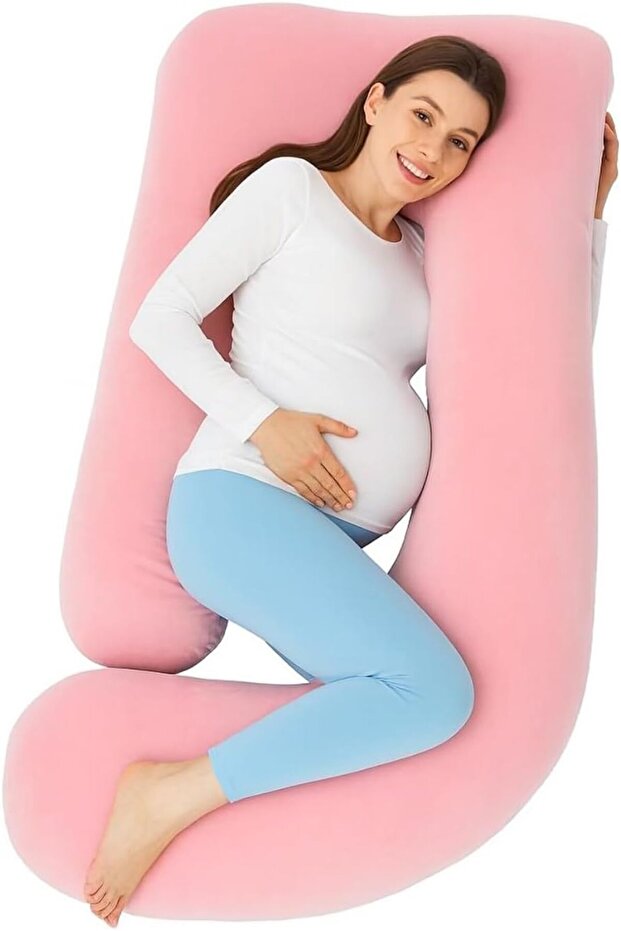 ZUBZIN Pregnancy Pillow, Full Body Maternity Pillow for Pregnant Women, Sleeping Support for Back, H