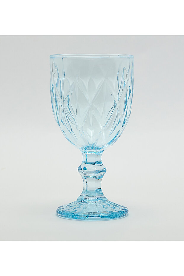 Glass 9x16.5cm Blue Goblets