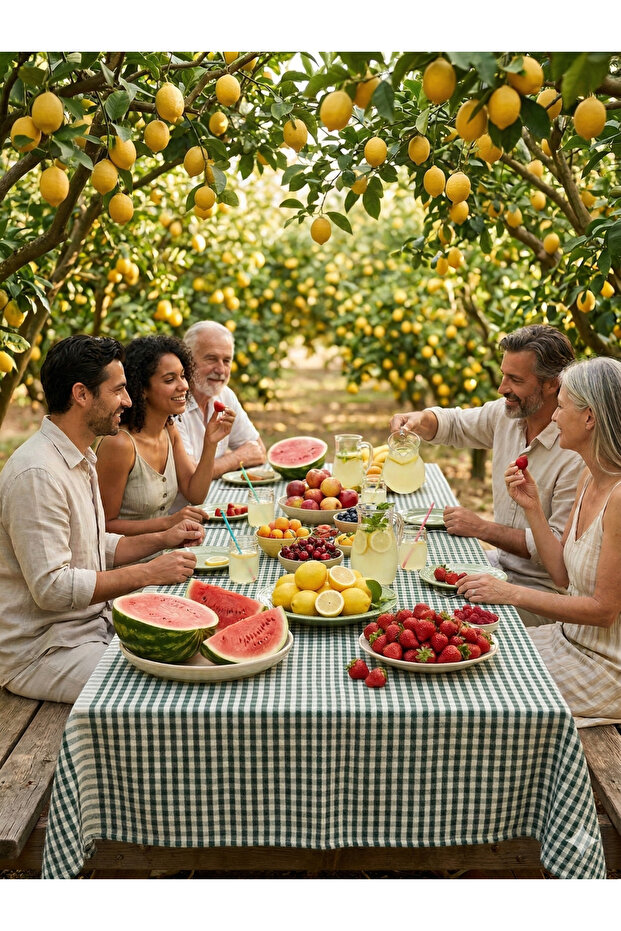 Picnic Mat Pöti̇kare Fabric Tablecloth