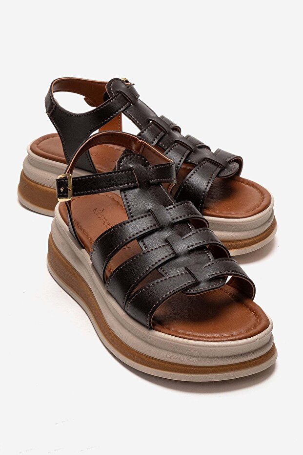 Women's Slip-On Sandals Brown