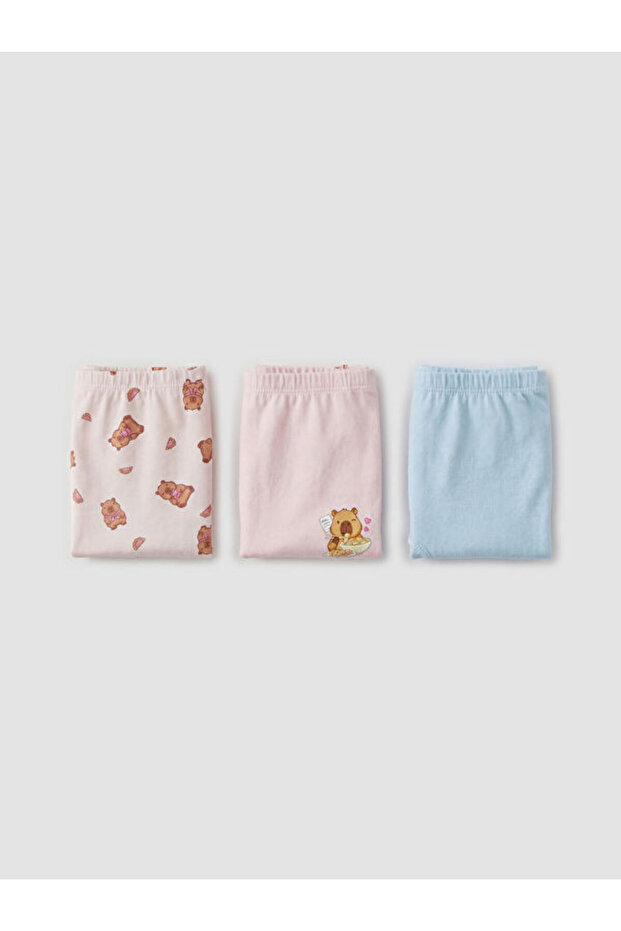 Esvab • Modern & Distinctive Printed Girls' Boxer Shorts 3-Piece Set