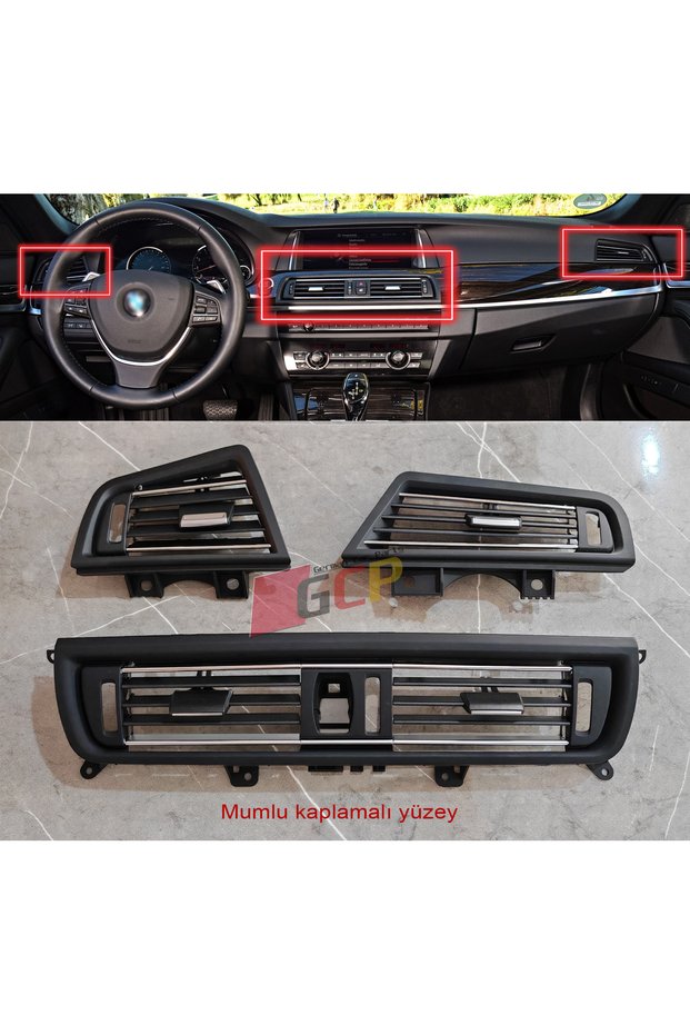 Bmw F10 Chrome Vent Grill Set 52I 520D 525I 525D 530I 530D Xdrive