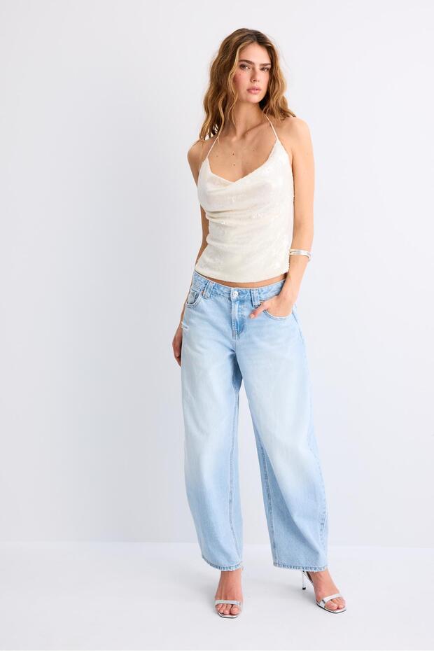 Pullu halter top - 2