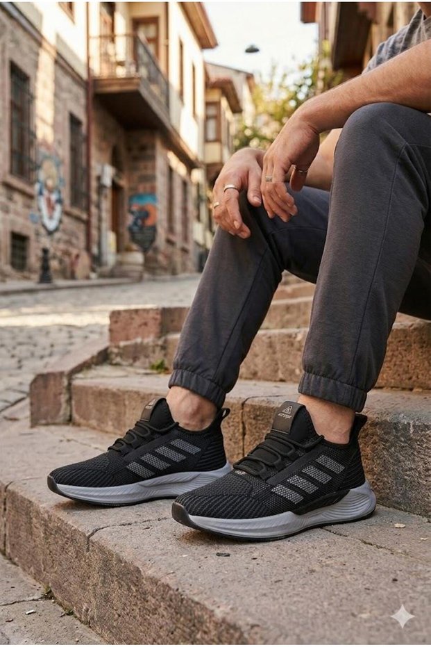 0141 Acropol Comfortable Lightweight Anatomical Knitwear Laceless Sneaker Sports Shoes