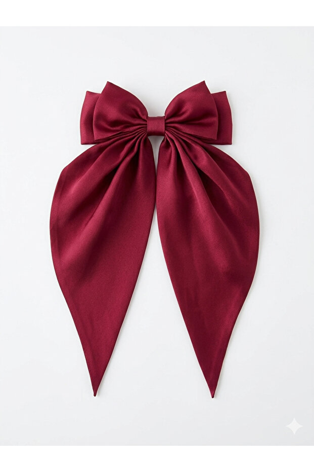 Bordo Satin Bow Buckle