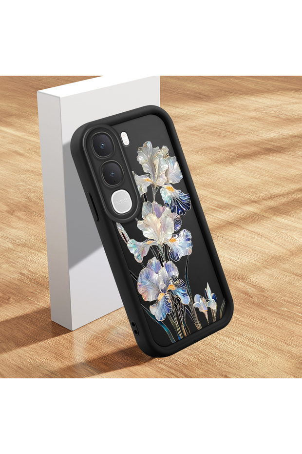 Vivo Y31/Y21D Compatible, High Quality Flower Pattern Silicone Phone Case