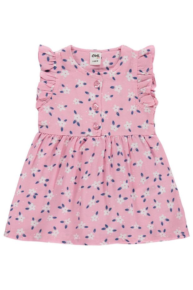 Ruffle Sleeve Dress for 6-18 Months - Pink