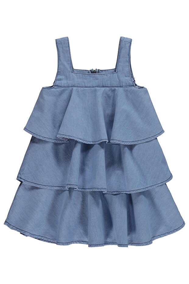 Layered Dress for Ages 2-5 - Blue