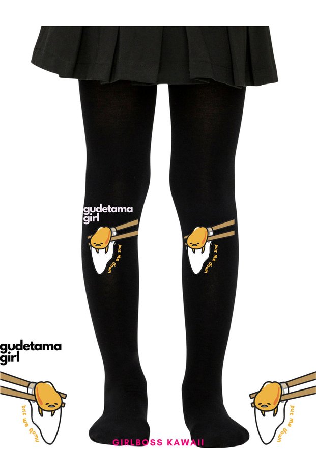 Gudetama Black Pantyhose Matte Opaque New Figure