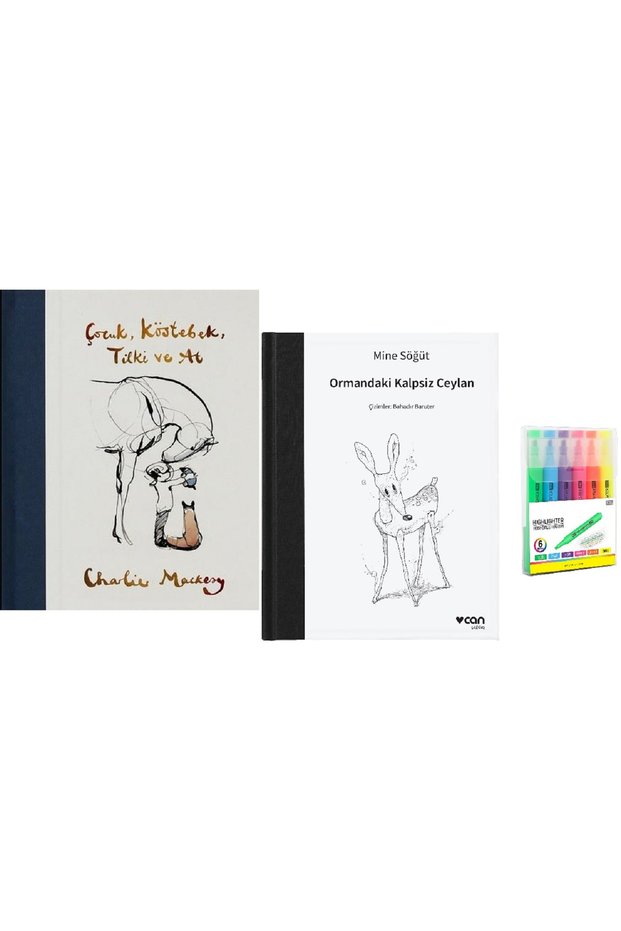 Child, Mole, Fox and Horse + Heartless Gazelle in the Forest / 2 Book Set KALEM SET HD