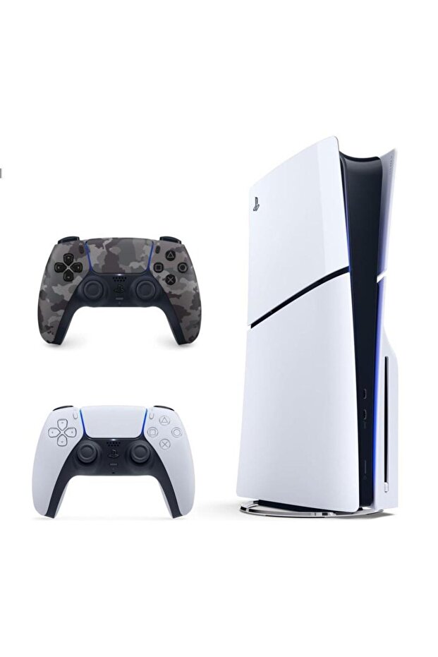 5 Sony Slim Disc 1TB Console International Version with Extra Gray Controller
