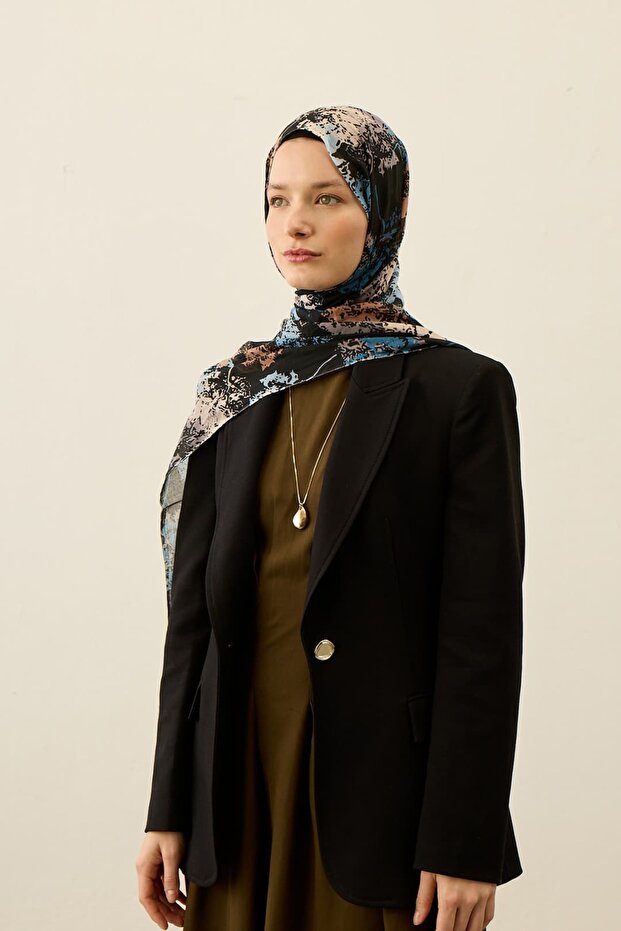 Leaf Pattern Aya Series Shawl - 4