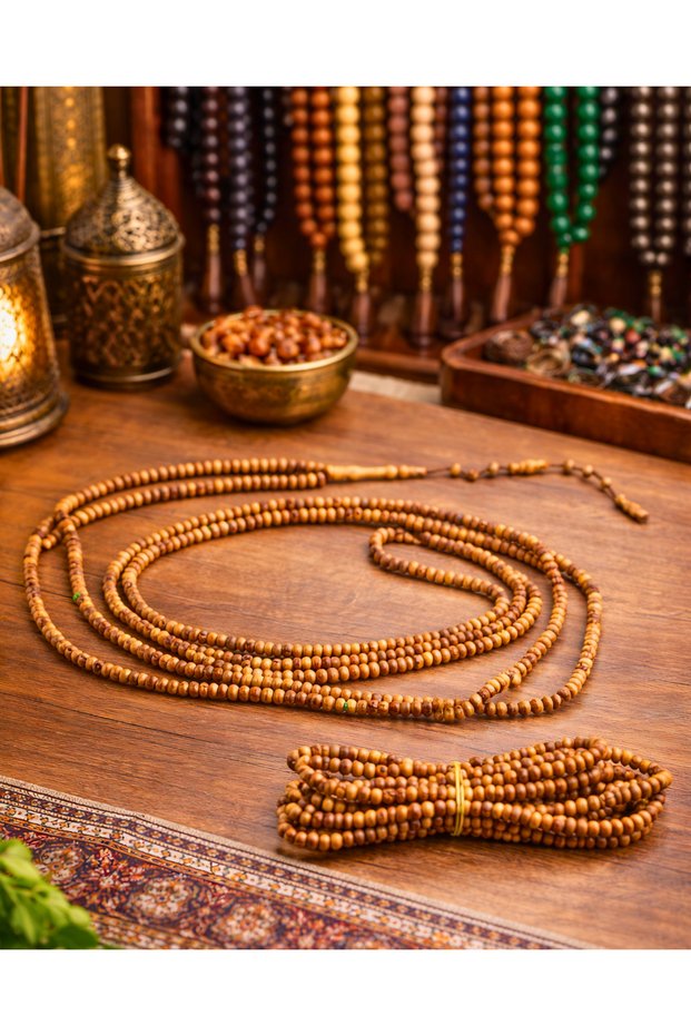 500-Piece Paradise Tree Prayer Beads | Natural Wood Handicrafts | Special Production for Zikir and Meditation