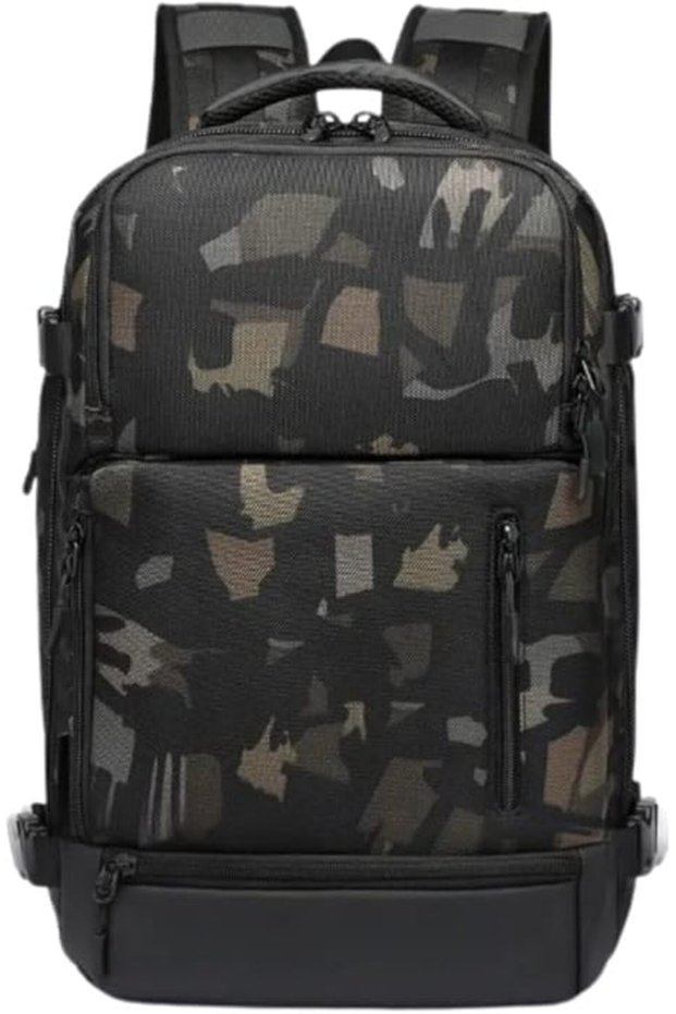 9405S 15.6 Inch Business Laptop Backpack USB Port Water Resistant Camo