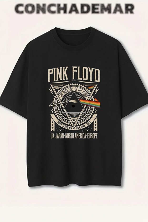 Pink Floyd Printed Premium Oversize Cotton T-Shirt