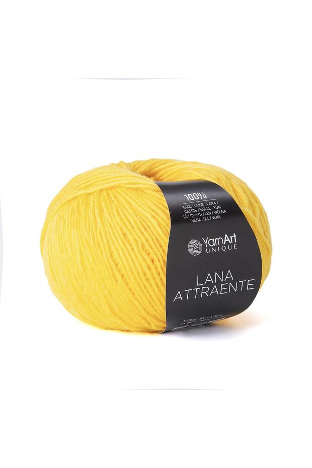 Lana Attraente - Knitting Yarn Yellow-6612