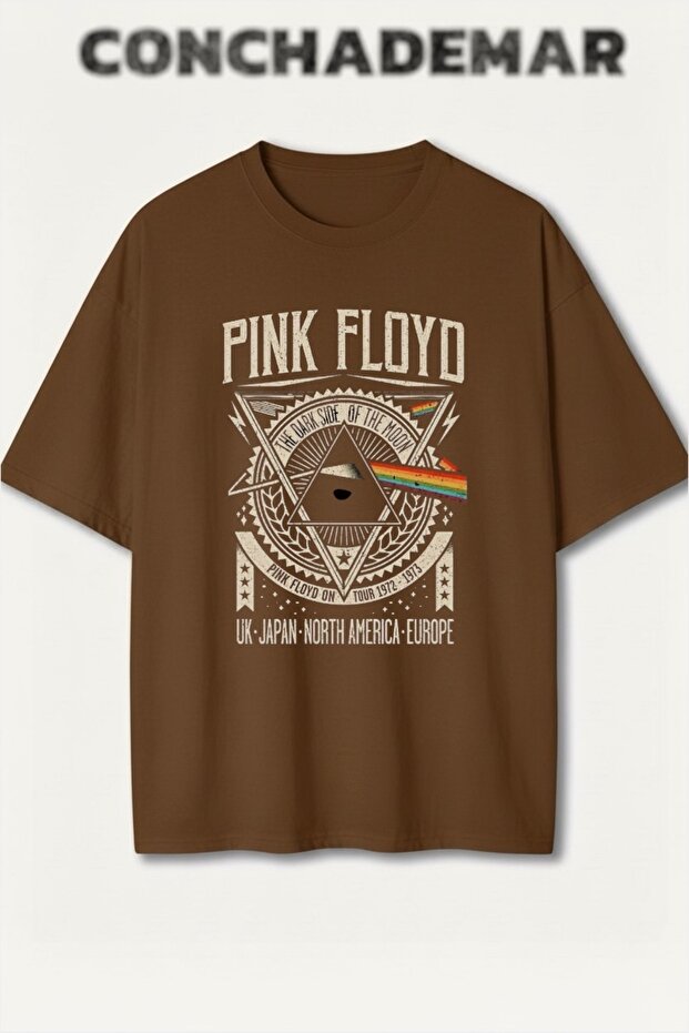 Pink Floyd Printed Premium Oversize Cotton T-Shirt
