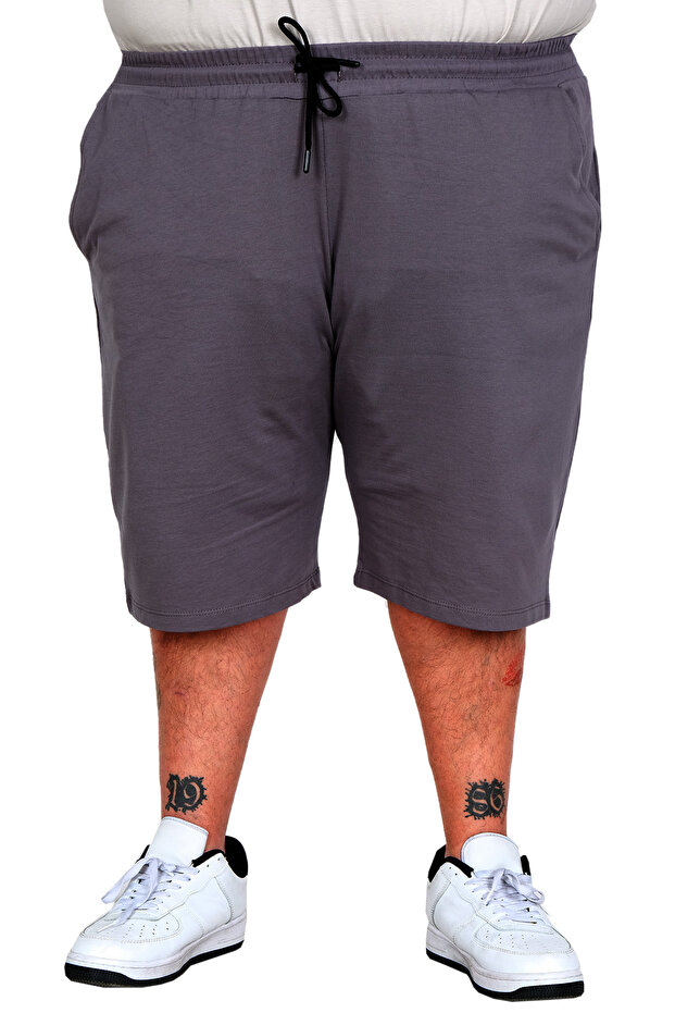 Mode XL Large Size Men's Combed Cotton Shorts 26260 Fume