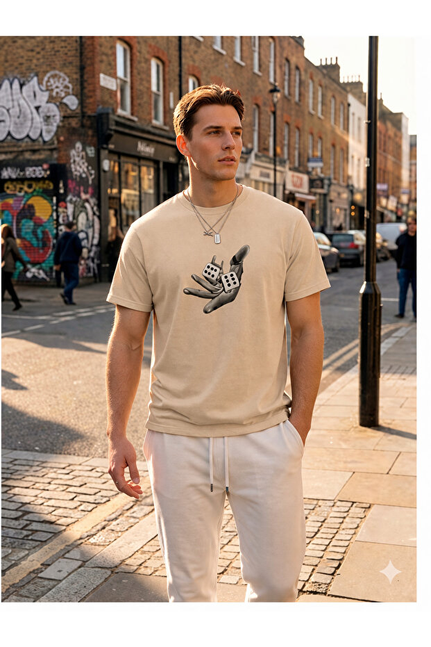 Zar Atan El Printed Men's Oversize T-Shirt