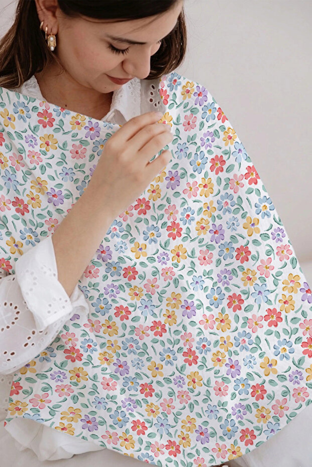 Muslin Nursing Cover - Flower Breeze