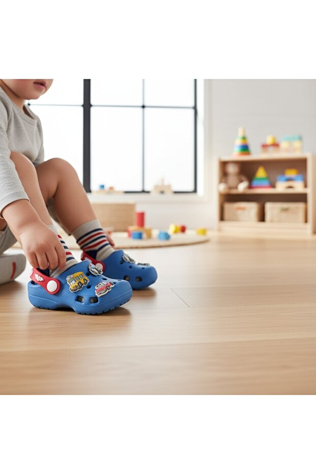 Baby Sandals Slippers with Boy Figure (Narrow Fit)