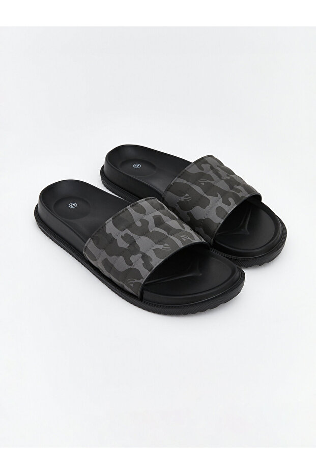 Patterned Men's Sliders - 1