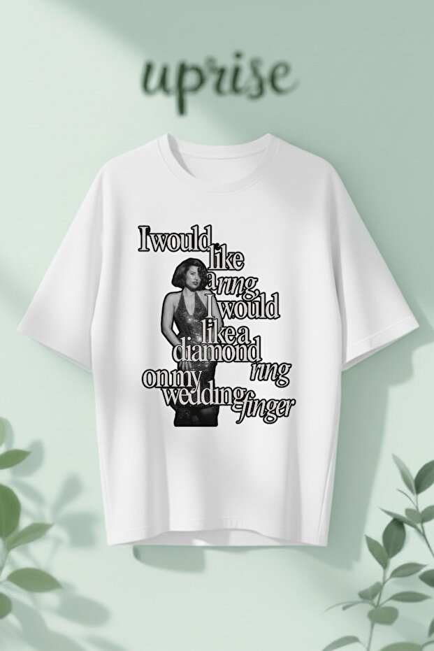 Raye I Would Like a Ring Printed Cotton Oversize T-Shirt