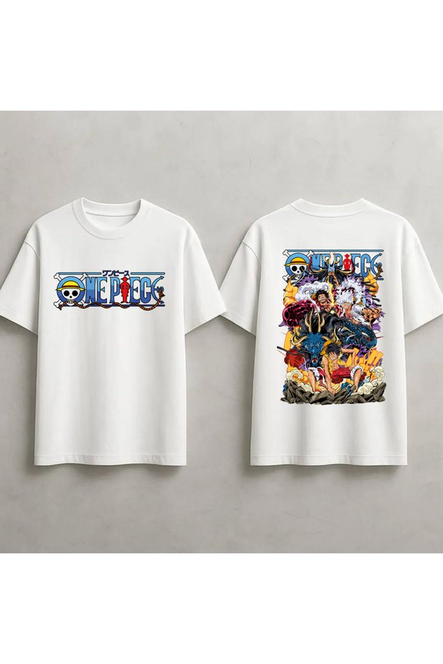 One Piece Anime Printed Unisex 100% Cotton Oversize T-Shirt