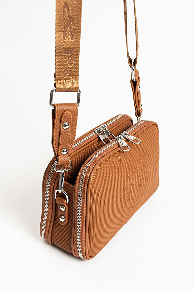 Women's 5-Compartment Crossbody Shoulder Bag (27X18 cm)