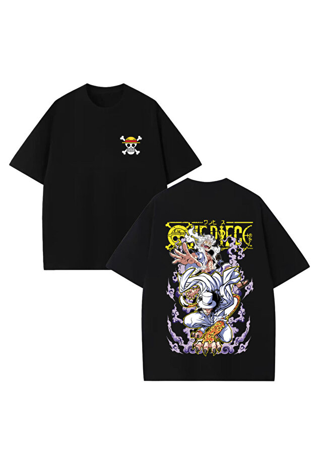 One Piece Anime Printed Unisex 100% Cotton Oversize T-Shirt
